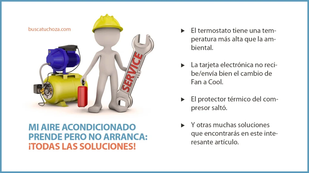 Soluciones para cuando el aire acondicionado no arranca