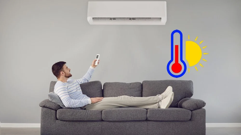 Ajusta la temperatura del aire a 23 grados para lograr el máximo confort