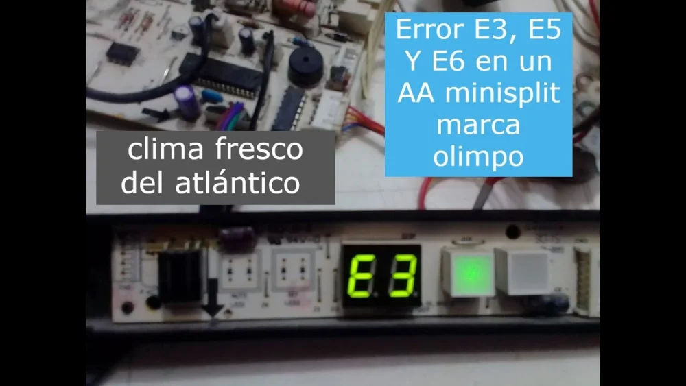 ¿Significado de E5 en el aire acondicionado?