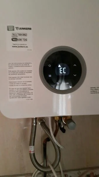 Significado de EC en calentador Junkers