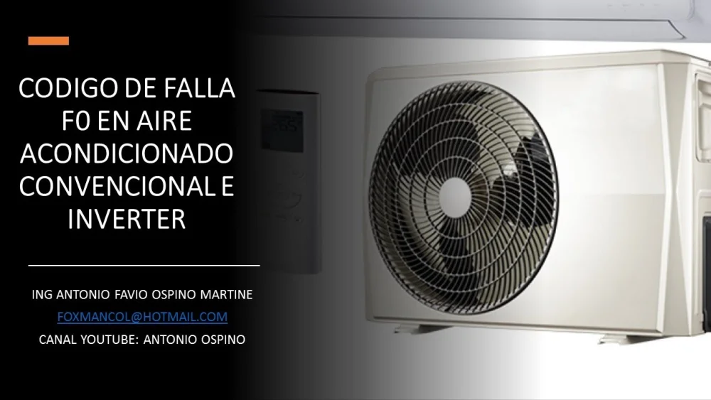 Significado de f0 en aire acondicionado Mirage