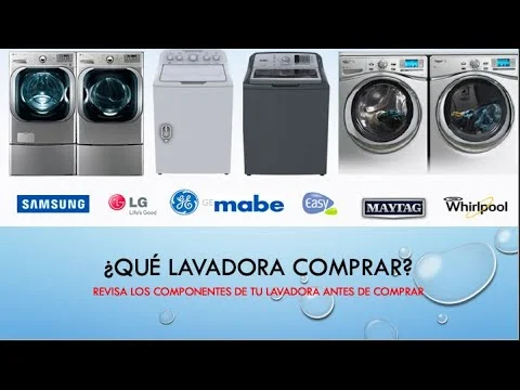 Los tipos de lavadora más eficientes para elegir