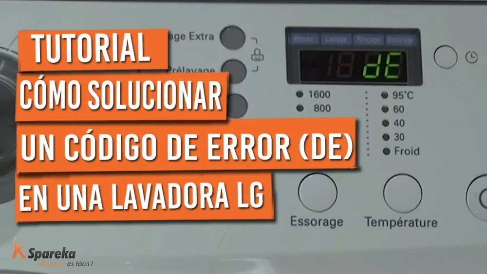 Cómo solucionar el error de la Lavadora LG
