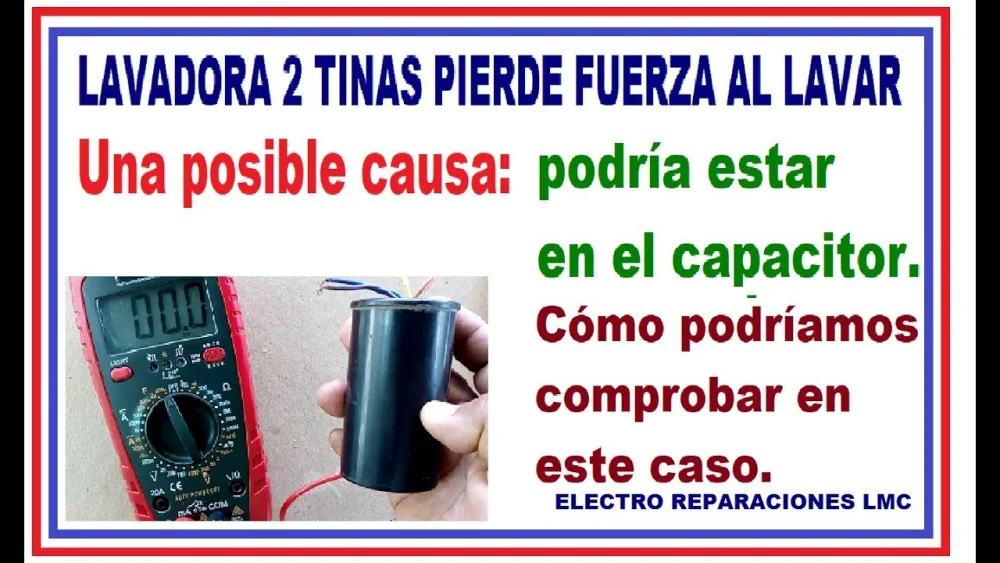 ¿Causas de la falta de potencia en el motor de la lavadora?