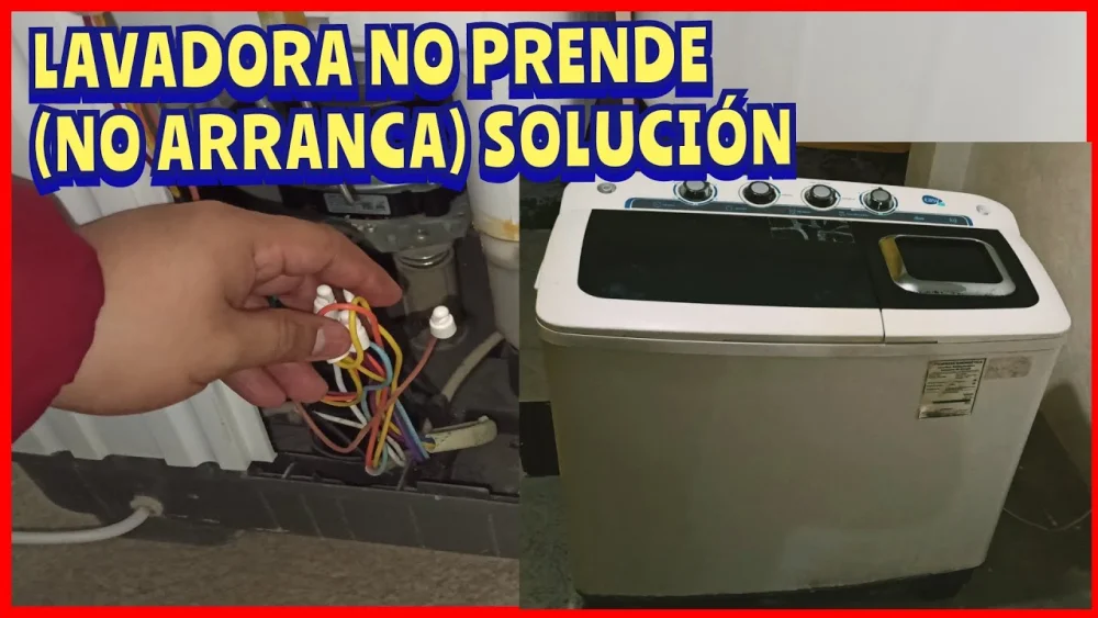 Solución para la lavadora que enciende pero no arranca