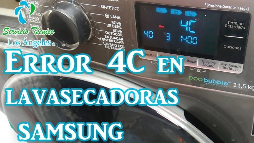 El significado del Código 4C en una lavadora: todo lo que debes saber