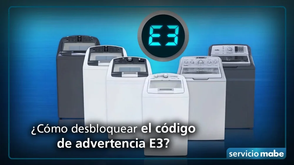 Significado del E3 en la lavadora: ¡La clave para una limpieza eficiente!