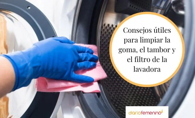 Consejos para limpiar la goma del tambor de tu lavadora