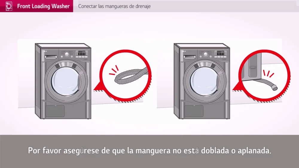 Tubo de desagüe de lavadora: ¿cuál es su posición correcta?