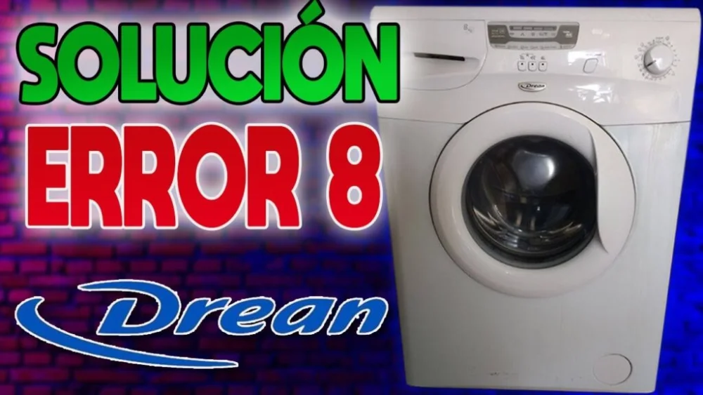 Error 8 en la lavadora: Causas y soluciones efectivas