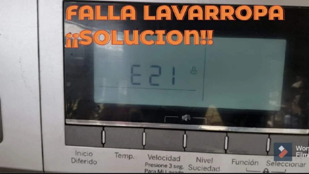 Qué significa error 21 en lavarropas y cómo solucionarlo