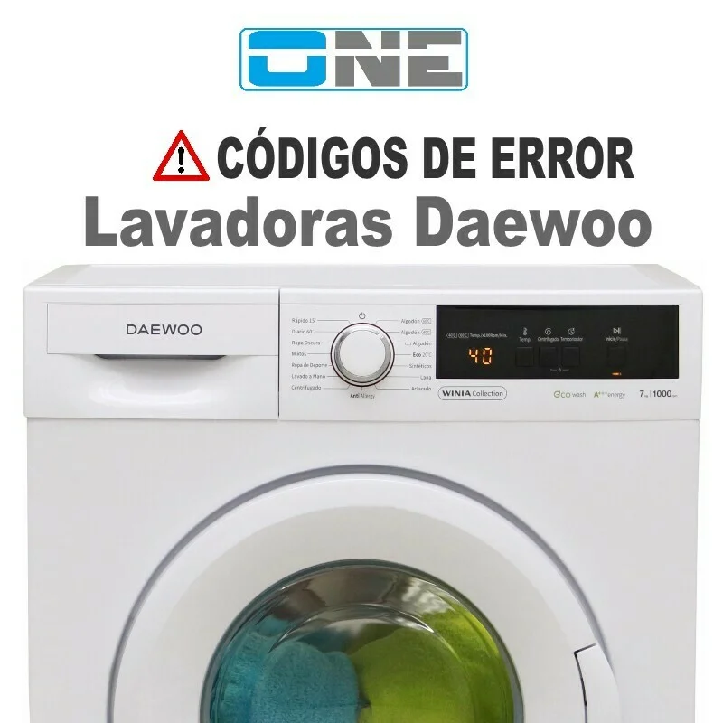 Significado de IE en la lavadora Daewoo: todo lo que debes saber