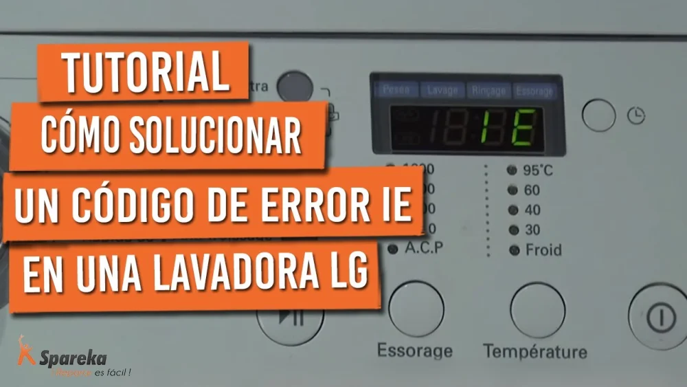 Significado de IE en la lavadora LG: todo lo que debes saber