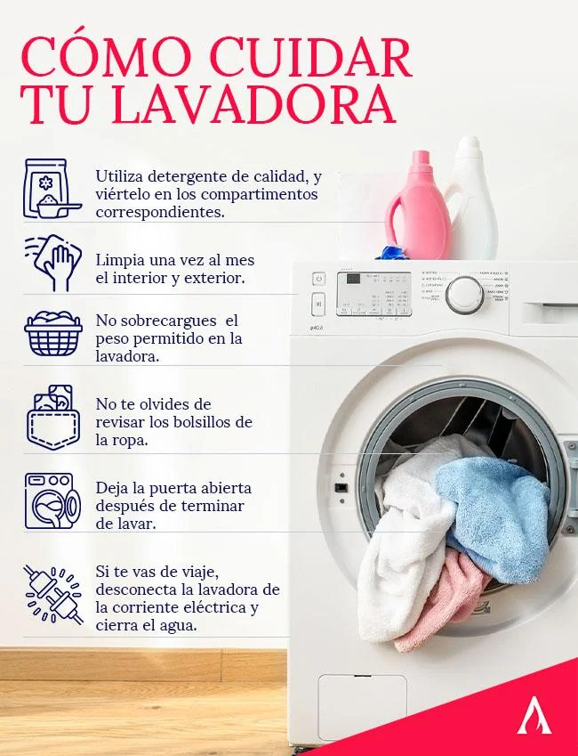 ¿Cantidad ideal de uso de la lavadora para prolongar su vida útil?