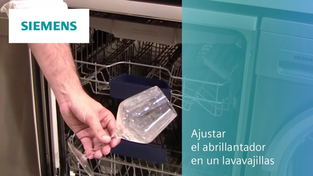 Cómo utilizar el abrillantador en el lavavajillas Siemens