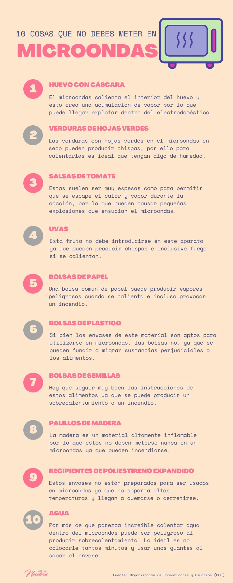 Cosas que no se pueden calentar en el microondas: precauciones a tener en cuenta