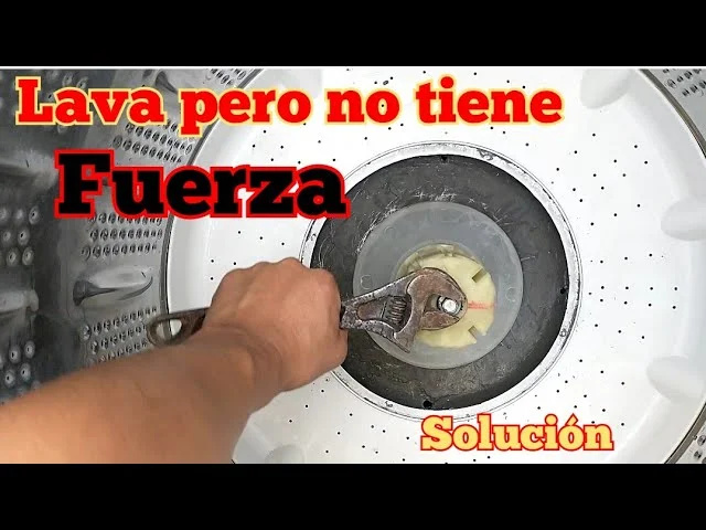 Soluciones para una lavadora sin fuerza de exprimir