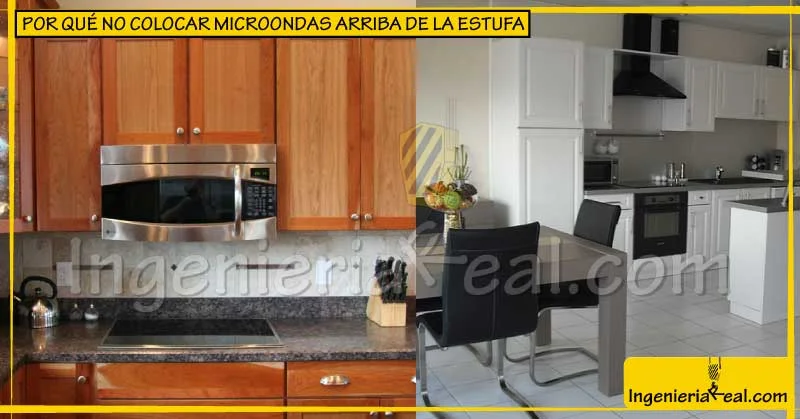 Riesgos de colocar el microondas sobre la cocina