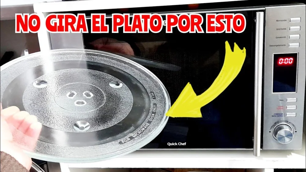 Qué hacer si el microondas no gira