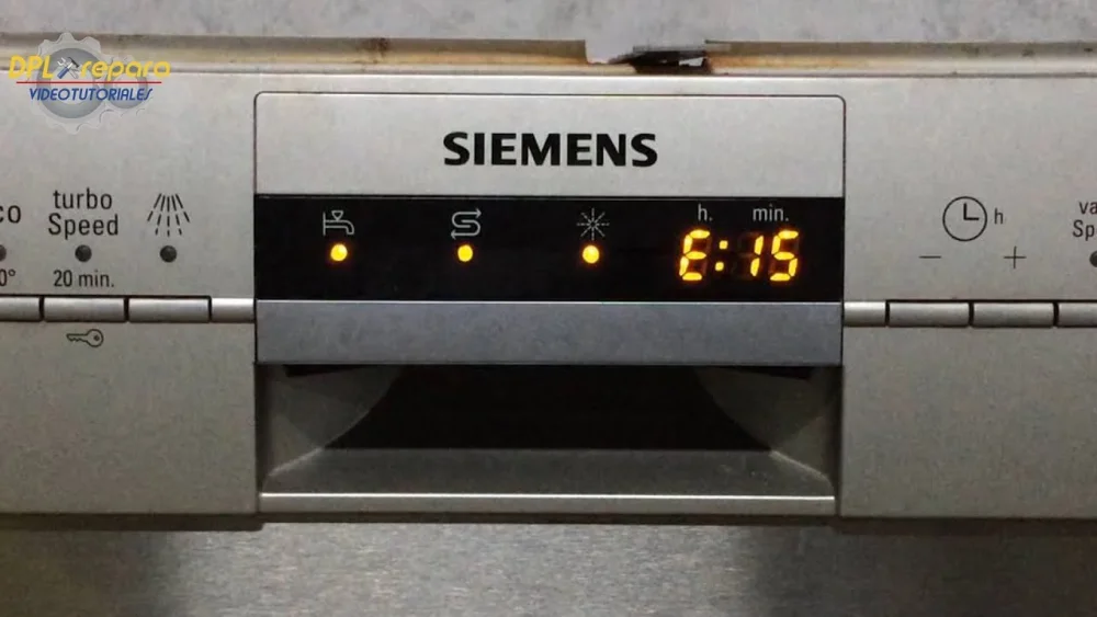 Qué significa el 15 en un lavavajillas Siemens