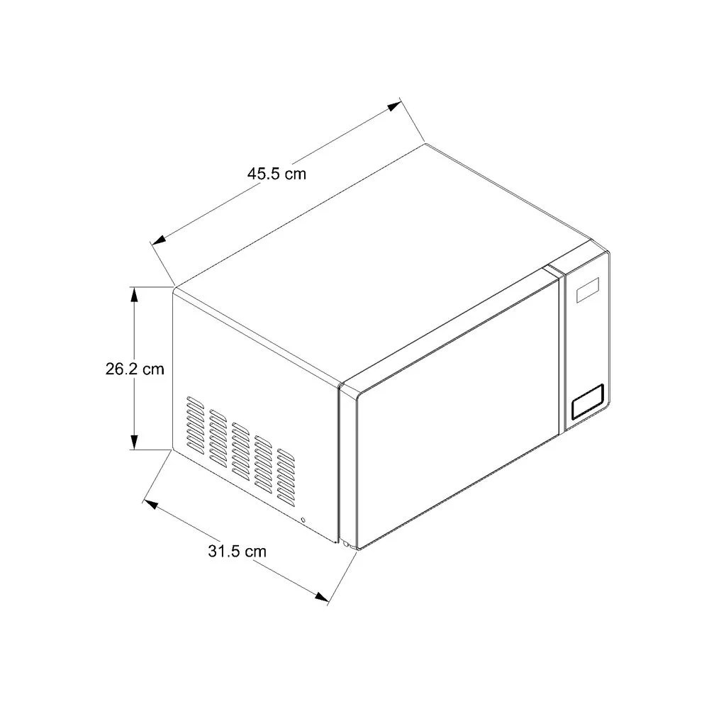 Dimensiones del microondas Whirlpool y su capacidad