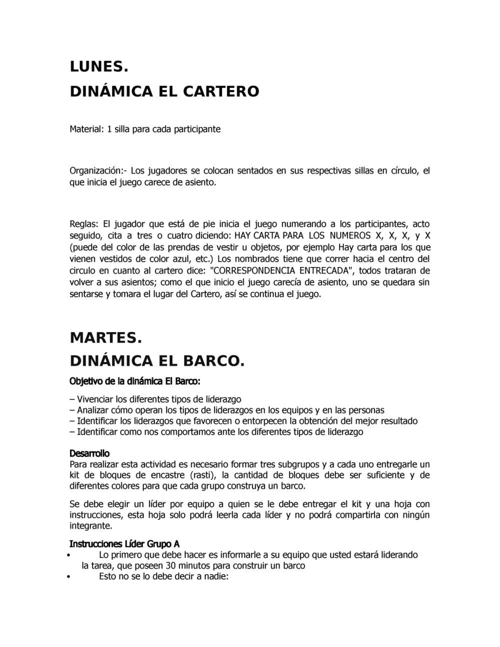 La semana de inducción: Conoce su dinámica y actividades