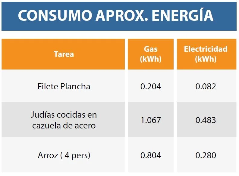 Ahorra energía con una cocina de inducción