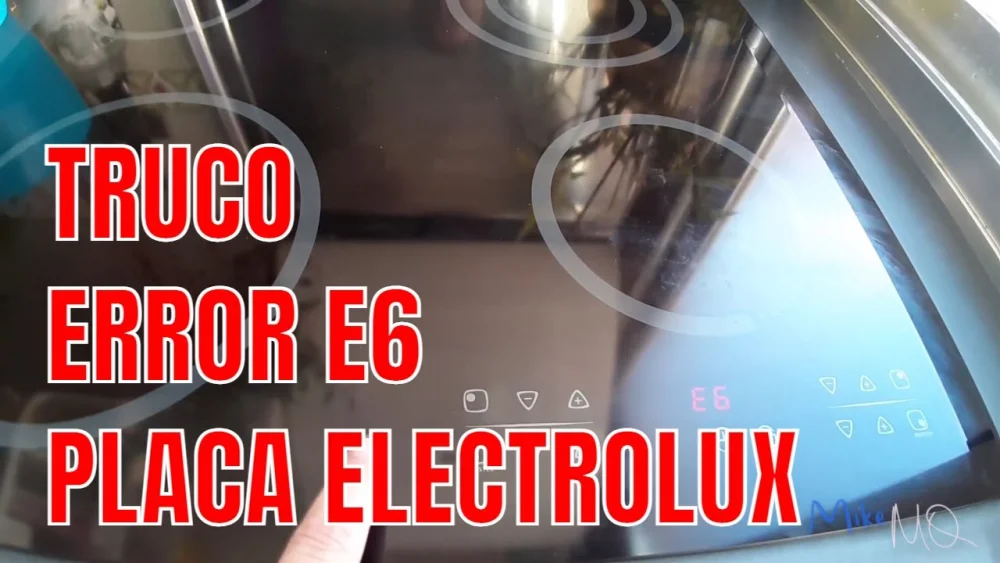 Significado de E6 en cocina de induccion