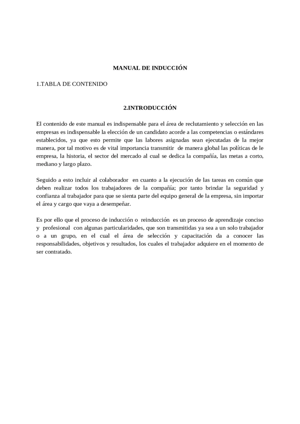 ¿Responsabilidad de la inducción: ¿Quién la dirige?