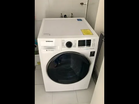 Quita el seguro de la lavadora secadora Samsung fácilmente