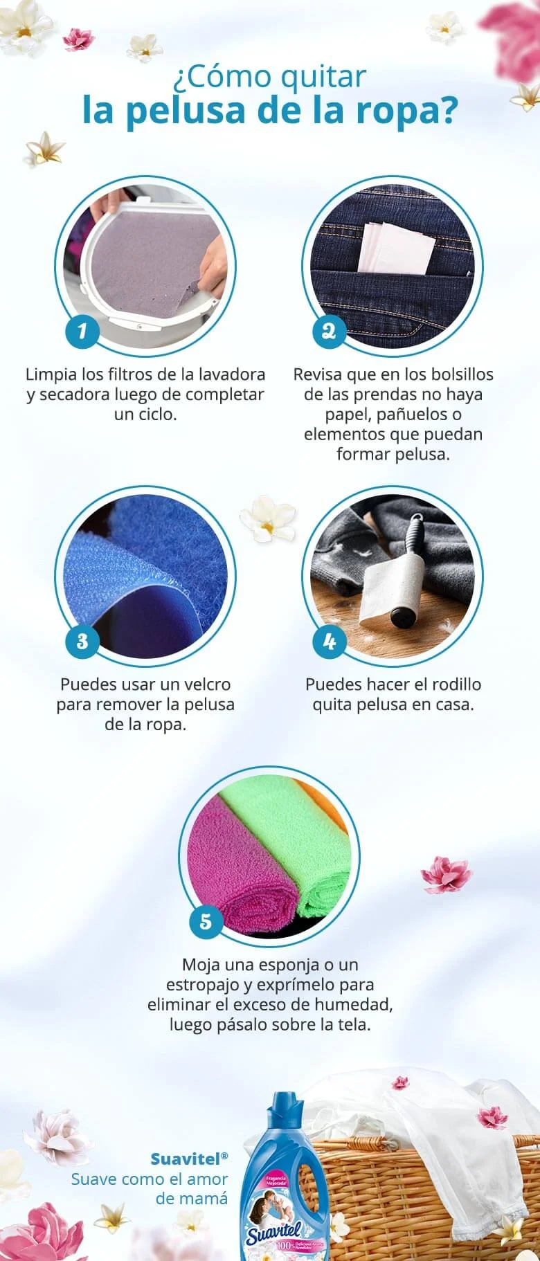 Consejos para eliminar la pelusa de tu secadora