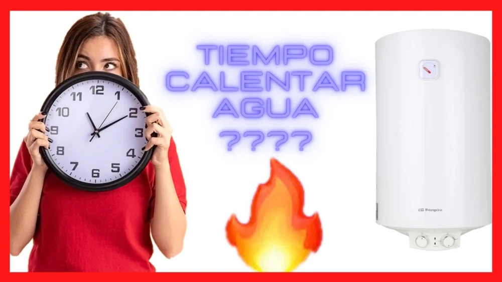 Tiempo necesario para calentar agua en termo eléctrico