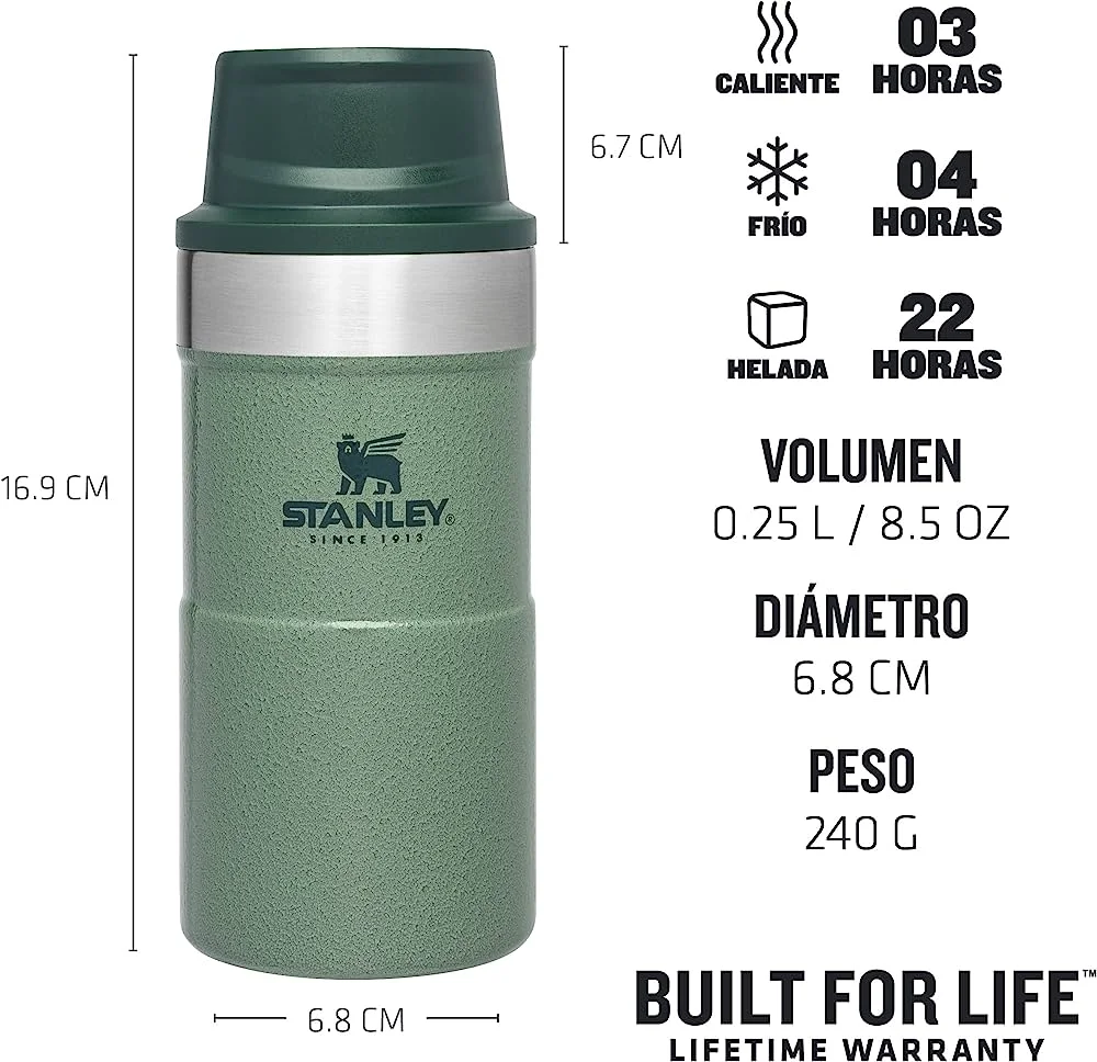 Conoce la capacidad del termo Stanley y disfruta de bebidas calientes durante horas