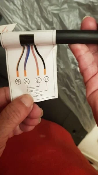 ¿Cuántos cables se utilizan en una vitrocerámica?
