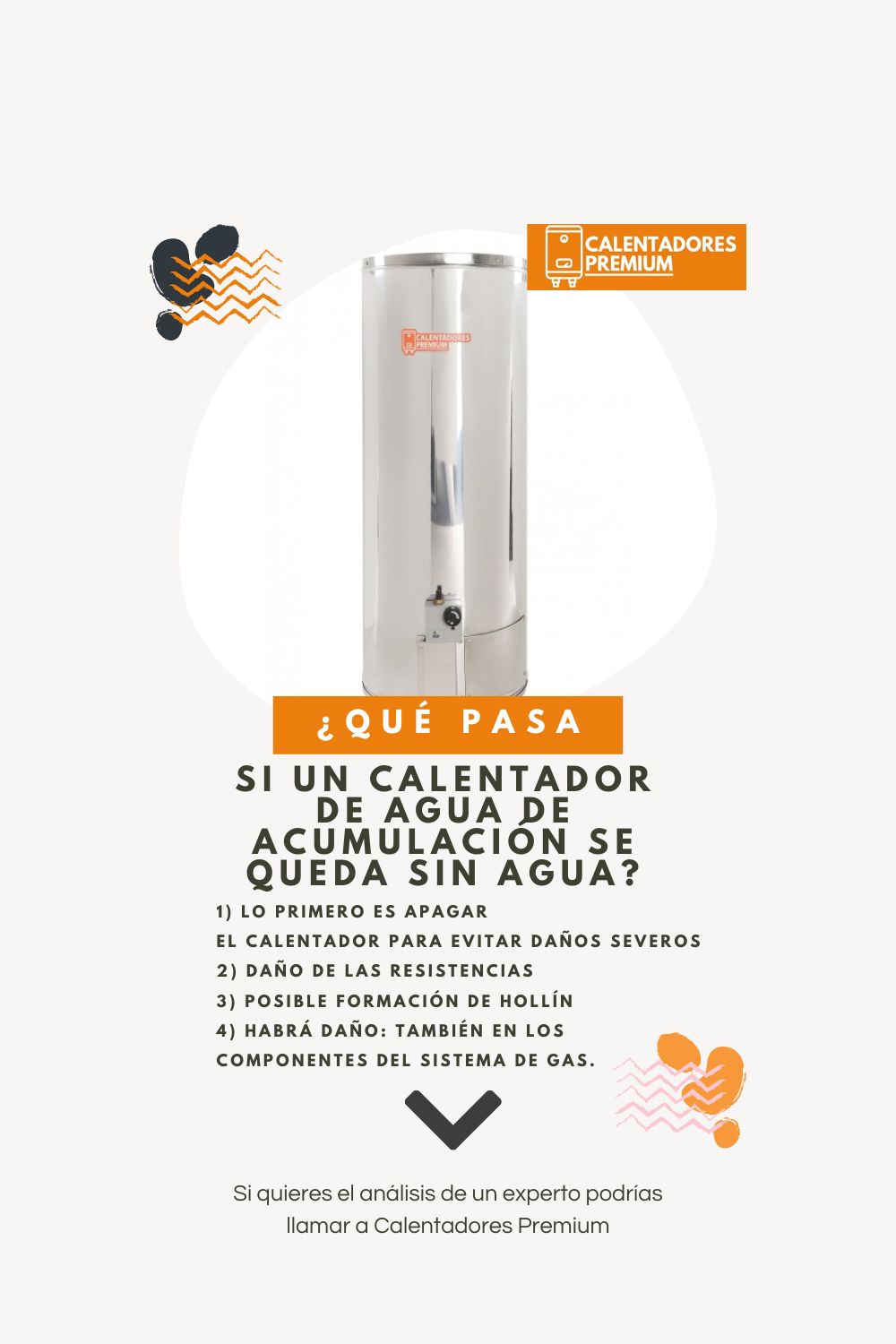 Qué ocurre cuando un calentador eléctrico de agua se queda sin agua